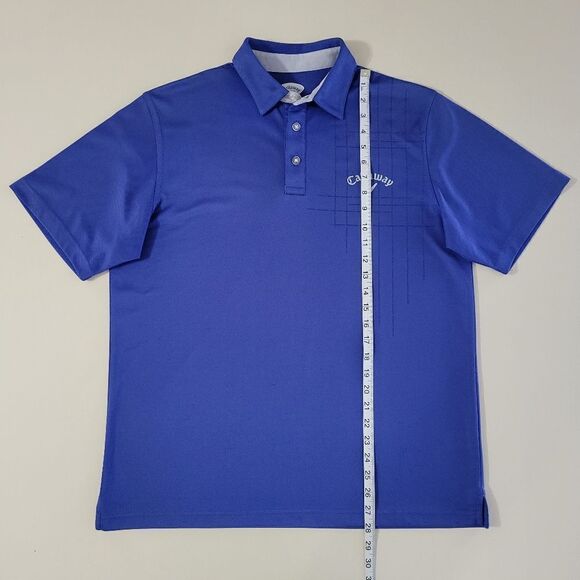 Callaway Men's Royal Blue Short Sleeve Golf Polo - Picture 4 of 13